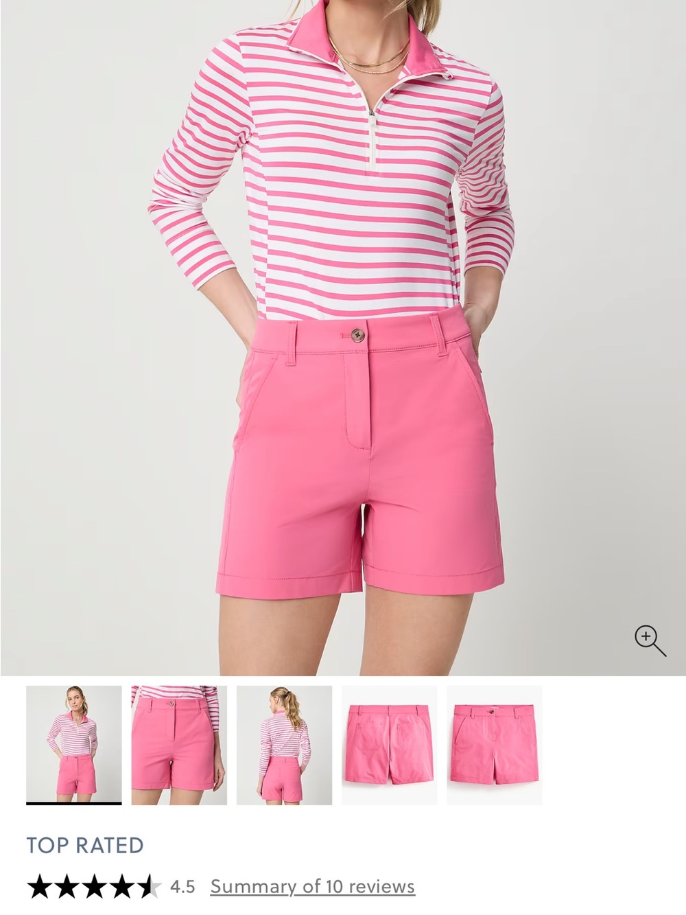 J. Crew Pink Performance 5 inch Shorts